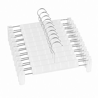10 Pack Space Saving Adjustable Clip Pants Hangers 360 Swivel Hook