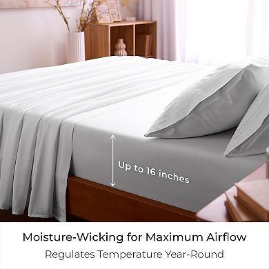 3 PC Twin XL Sheets Set,Extra Soft, Cooling Bed Sheets - Wrinkle, Fade, Stain Resistant