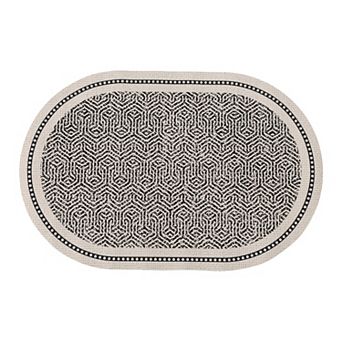 1 pc Vintage Oval Bath Mat