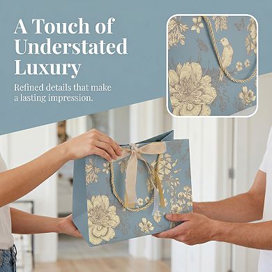 6 Pcs Kraft Paper Present Bags for Gift Wrapping and Packaging