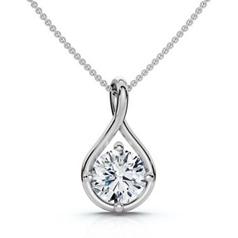 EX3 Diamond 14k Gold 1/2 Carat T.W. Lab-Grown Diamond Pendant Necklace