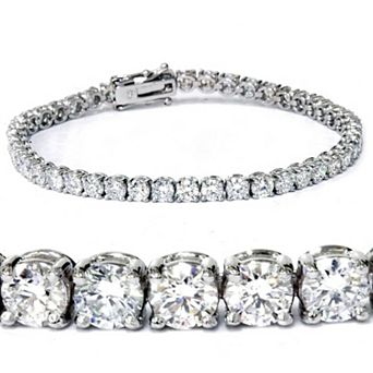 EX3 14k White Gold Diamond 5 Carat T.W. Lab-Grown Diamond Tennis Bracelet