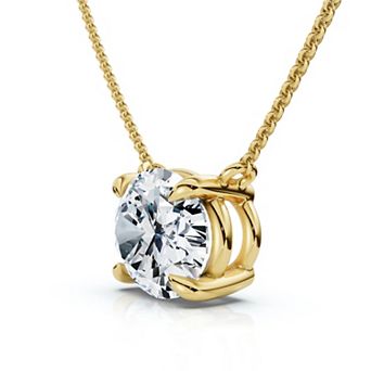 EX3 Diamond 14k Gold 2 Carat T.W. Lab-Grown Diamond Pendant Necklace