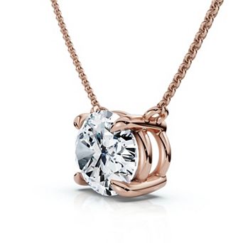 EX3 Diamond 14k Gold 2 Carat T.W. Lab-Grown Diamond Pendant Necklace