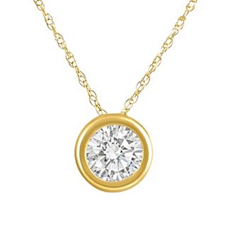 EX3 Diamond 14k Gold 7/8 Carat T.W. Lab-Grown Diamond Pendant Necklace