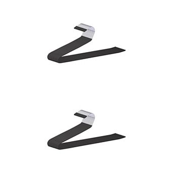20 pc Metal Clothes Hangers, Open-Ended Pants Hangers for Closet, Non-Slip Hangers for Blankets