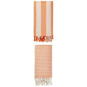 Striped Tassel Design Sand Free Beach Towel 2 Packs 71"x40"