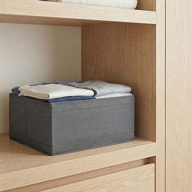 Storage Cube, Fabric Storage Bin for Shelves Closet, 2 Packs Collapsible Storage Basket with Zipper