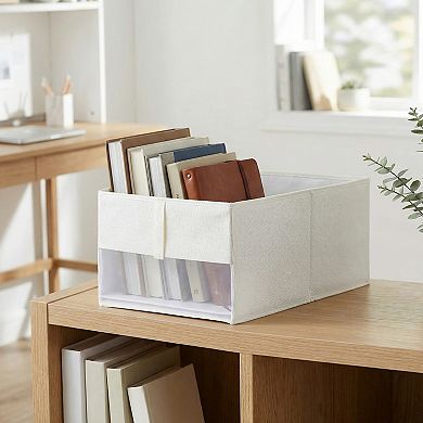 Storage Cube Set, 2 Packs Collapsible Fabric Storage Bins, Closet Organizer Baskets for Shelves