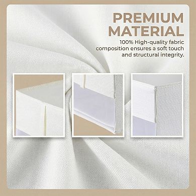 Storage Cube Set, 2 Packs Collapsible Fabric Storage Bins, Closet Organizer Baskets for Shelves