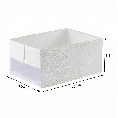 Storage Cube Set, 2 Packs Collapsible Fabric Storage Bins, Closet Organizer Baskets for Shelves