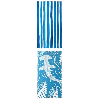 2 Packs Striped Beach Towel Sand Free Lightweight Quick Dry Towel for Beach 63" x 31"