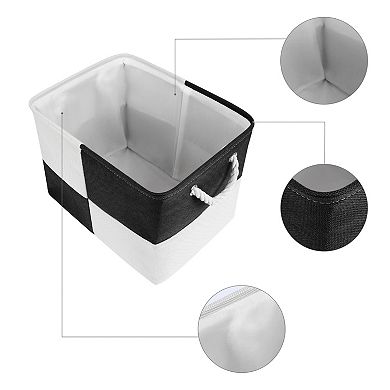 Storage Cube, 2 Pcs Cotton Self-supporting Storage Bin with Handles, 15.7x11.8x11.8in