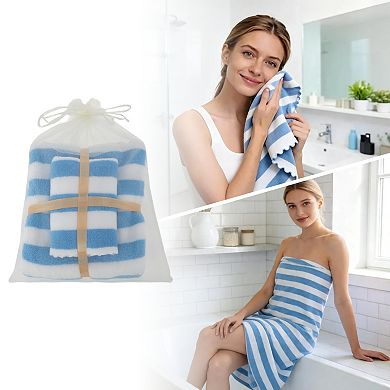 Stripes Bath Towel 1 Set/2Pcs