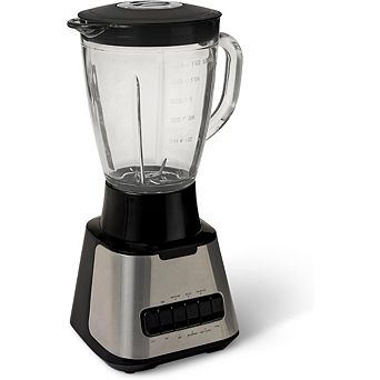 700W Countertop Blender 6 cup 50 Fl Oz Glass Jar with Ice Crush and Stainless Steel Blades
