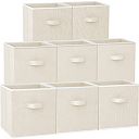Collapsible Heavy Duty Fabric Cube Storage Bins