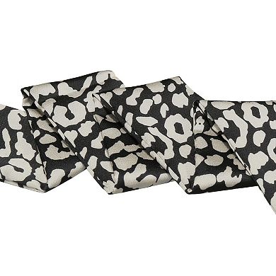 Women Leopard Print Long Neck Skinny Scarf Headband