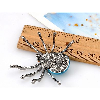 Women's Gun Fat Beaded Body Tarantula Spider Pin Brooch