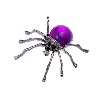 Women's Gun Fat Beaded Body Tarantula Spider Pin Brooch