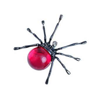 Women's Gun Fat Beaded Body Tarantula Spider Pin Brooch