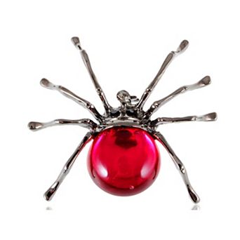Women's Gun Fat Beaded Body Tarantula Spider Pin Brooch
