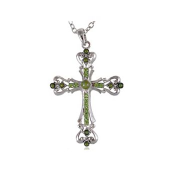Women's Ornate Cross Pendant Necklace
