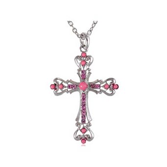 Women's Ornate Cross Pendant Necklace
