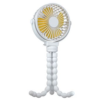 Portable Baby Stroller Fan Rechargeable Handheld Fan with Flexible Tripod Clip On Desktop Hanging