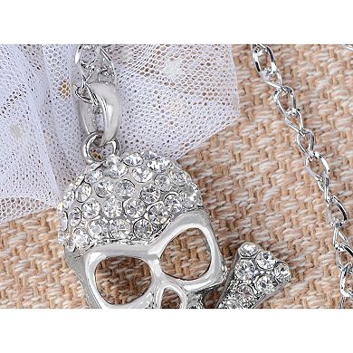 Women's Skull Head Pirate Cut Out Halloween Pendant Necklace