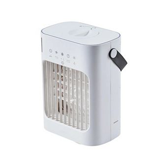 Portable Air Conditioner, 4-in-1 Evaporative Air Cooler, 700ml Water Tank, 7-Color Light