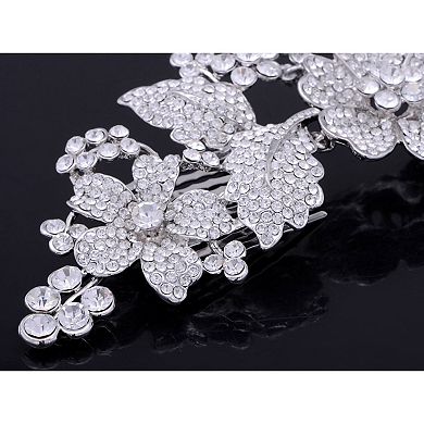 Women's Flower Leaf Bridal Long Hair Comb