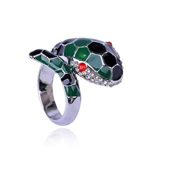 Women's Fierce Cobra Snake Bite Ring