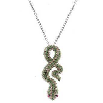 Women's Snake Accents Day In Jungle Beauty Champ Necklace