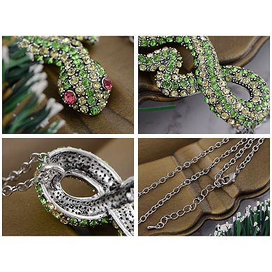 Women's Snake Accents Day In Jungle Beauty Champ Necklace
