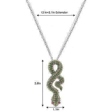 Women's Snake Accents Day In Jungle Beauty Champ Necklace
