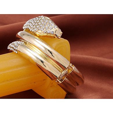 Women's D Snake Coil Embellished Egyptian Cleopatra Style Bracelet