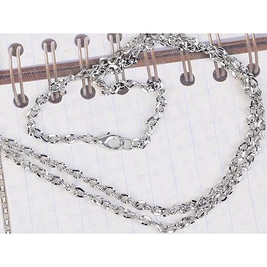 Women's Skull Head Cut Out Oxhorn Halloween Pendant Necklace