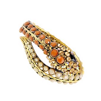 Women's Beaded Egyptian Exotic Snake Bangle Bracelet