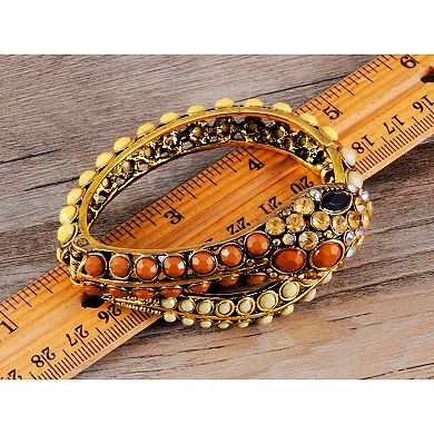 Women's Beaded Egyptian Exotic Snake Bangle Bracelet