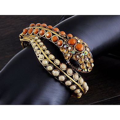 Women's Beaded Egyptian Exotic Snake Bangle Bracelet