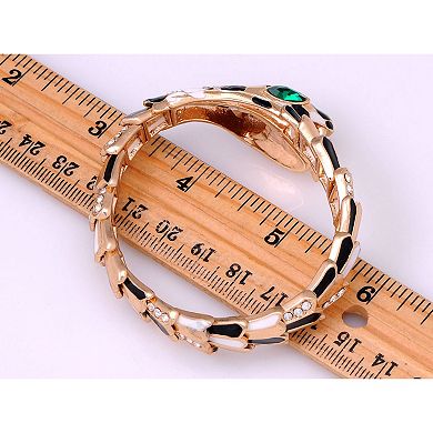Women's Egyptian Style D Coiling Snake Bangle With Accenting