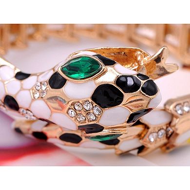 Women's Egyptian Style D Coiling Snake Bangle With Accenting