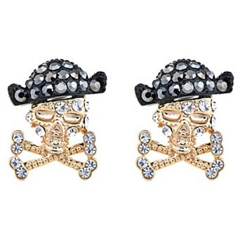 Women's Pirate Skull Treasure Sea Adventure Element Earrings