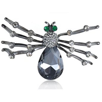 Women's Gun Halloween Spider Tarantula Brooch Pin
