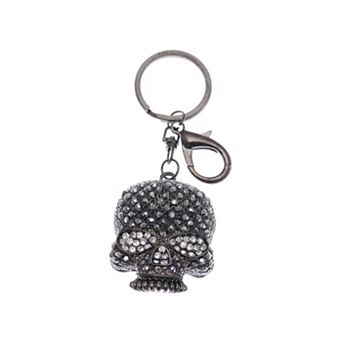 Women's Gun Gothic Creepy Skull Head Key Chain