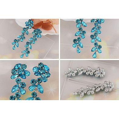 Women's Drop Leaf Earrings Wedding Special Occasion Bridal