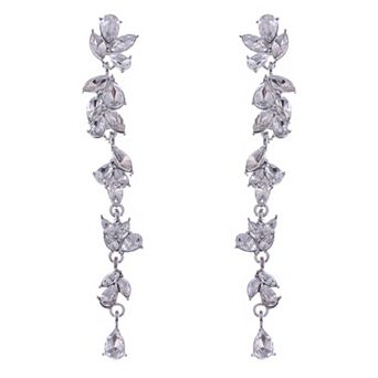 Women's Drop Leaf Earrings Wedding Special Occasion Bridal