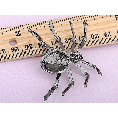 Women's Amethyst Widow Spider Pin Brooch