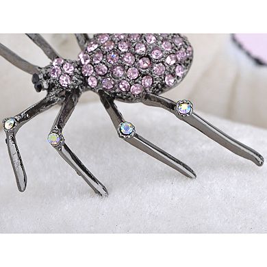 Women's Amethyst Widow Spider Pin Brooch