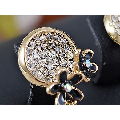 Women's Enamel Flowers Stud Earrings